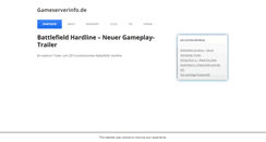 Desktop Screenshot of gameserverinfo.de