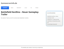 Tablet Screenshot of gameserverinfo.de